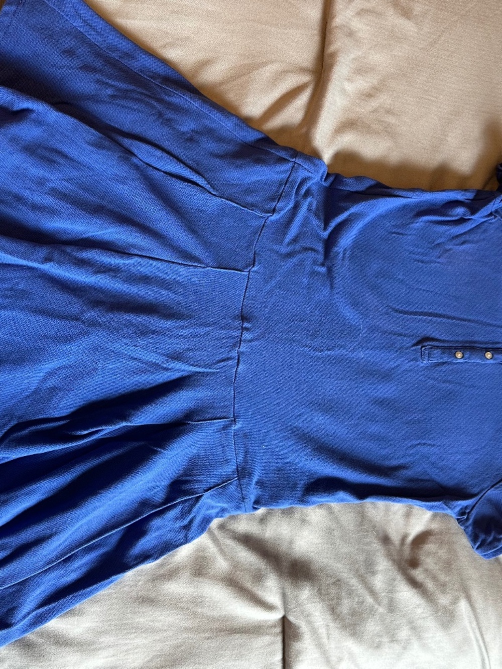 Lands End Polo uniform dresses purple and royal blue. Youth size 16.